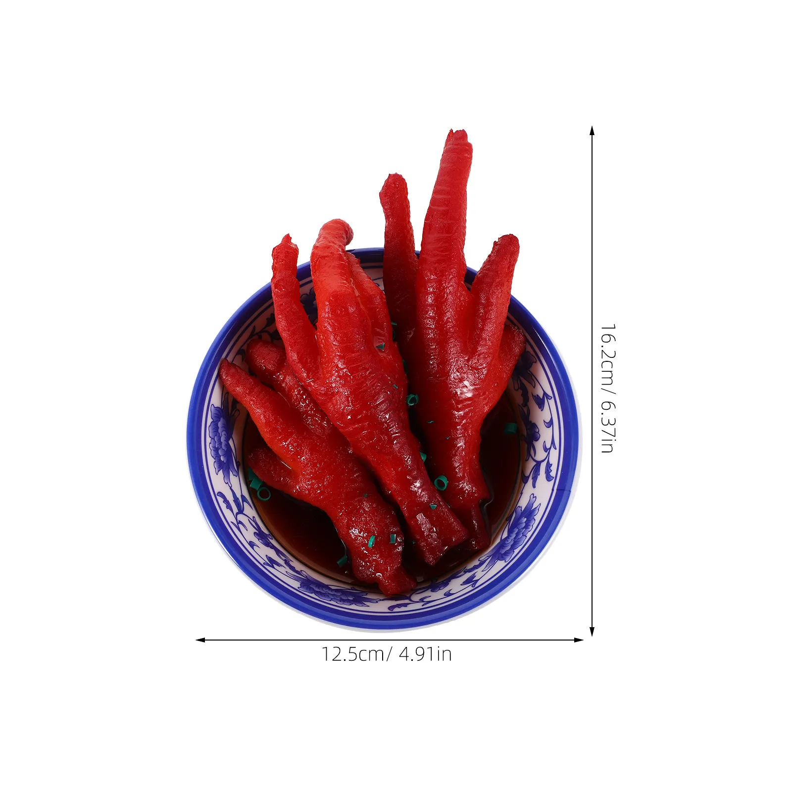 Realistic Artificial Braised Chicken Feet Roasted Claw for Food Photography Restaurant Display and Kitchen Decoration