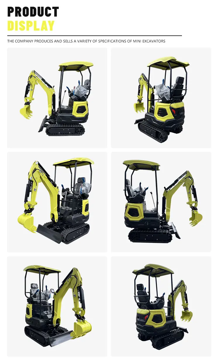 Euro 5 12max Mini-Raupenbagger CE-zertifiziert Multifunktionale kleine Baggermaschine – Detail 7