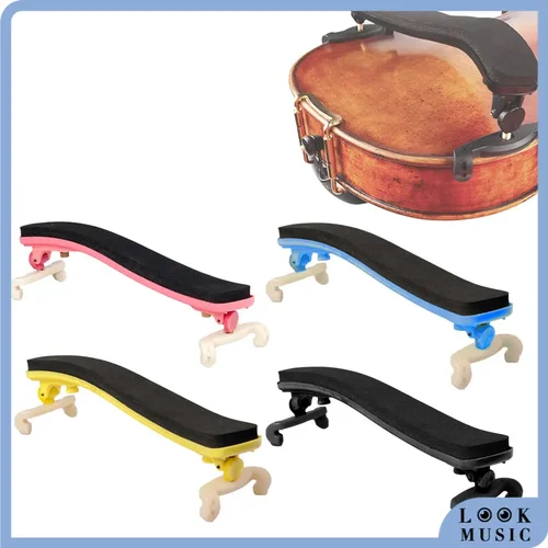 LOOK-repos de hombro para violín, accesorios acolchados de plástico EVA para violín, almohadillas universales, pies ajustables de Color para 1/8 1/4 1/2 y 3/4 4/4