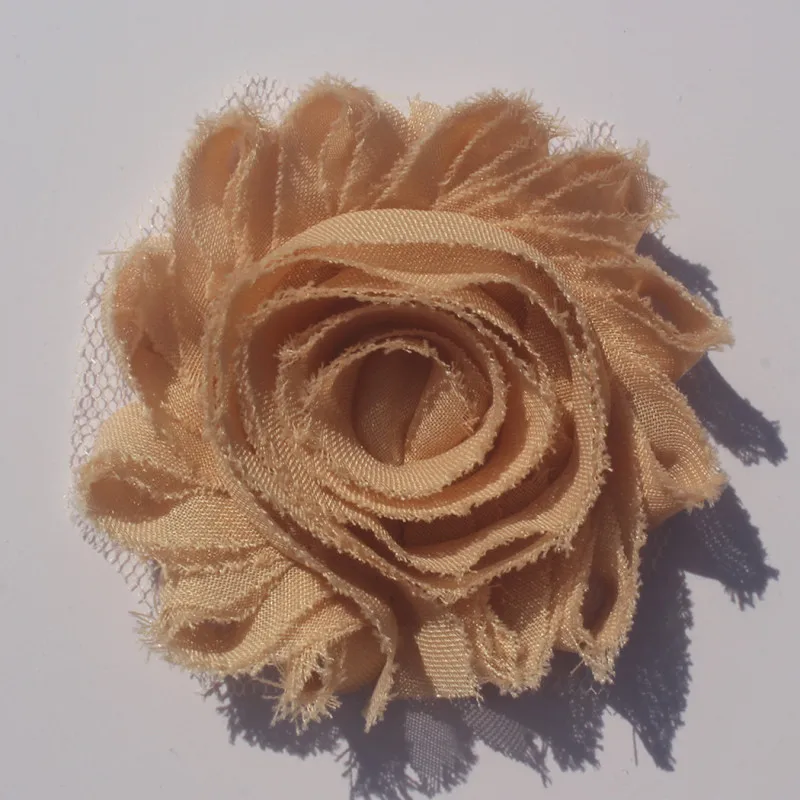 1y 2.5 بوصة رث الشيفون زهرة الدانتيل لحديثي الولادة طفل الفتيات Headbands إكسسوارات الشعر الصغار رومبير فستان الخياطة الزهور