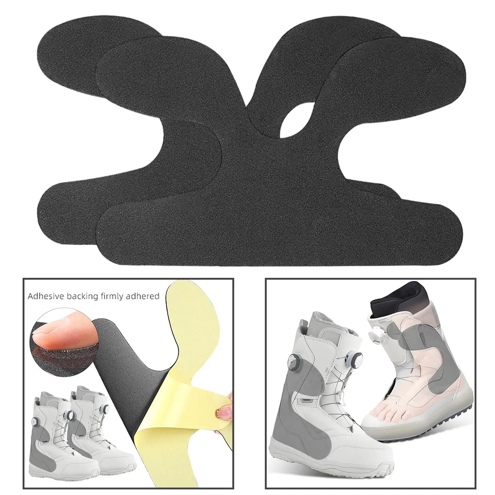 

2x Ski Boot Ankle Wrap Pads Protector, Comfortable, Practical, Premium Self Adhesive Backing Snowboard Ski Boot Fitting Pads EVA