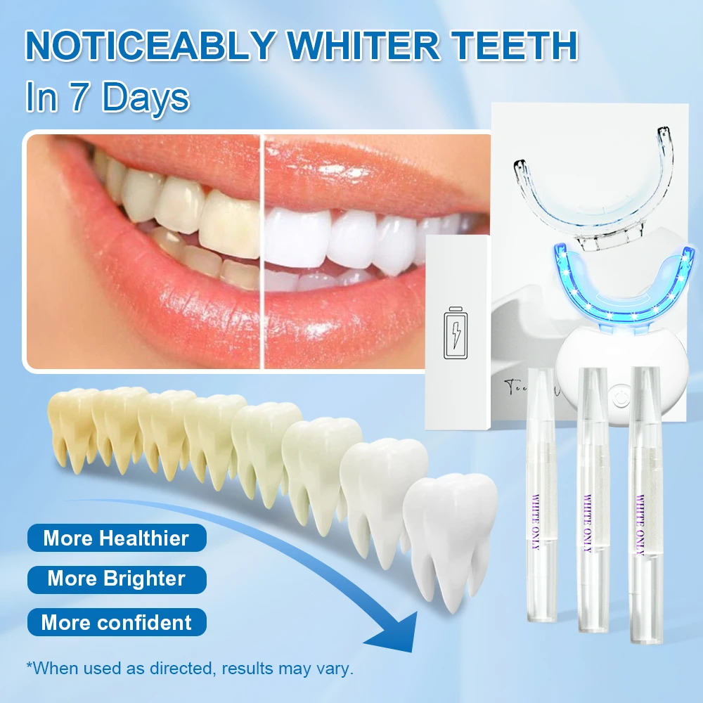 Teeth Whitening Kit with LED Light Tooth Bleaching Gel Kits Teeth Whitening Pen Professional Home use Oral Care Whitener Product