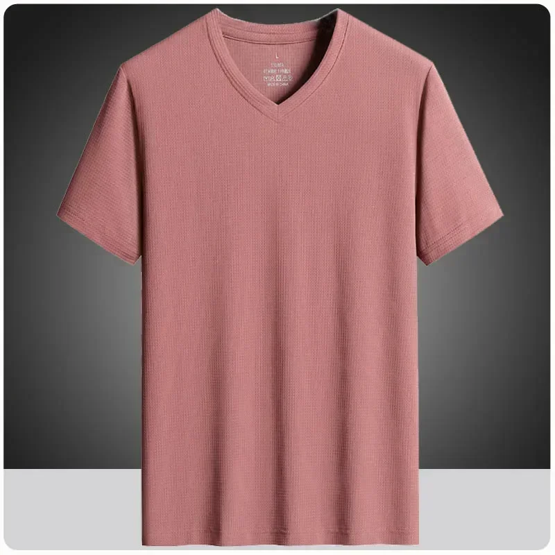 

Pop Plus Size 7XL 8XL 9XL Summer Quick Dry Short Sleeve V-Neck T Shirt Men Gym Jogging Running T-Shirts Teenager Casual Tops Tee