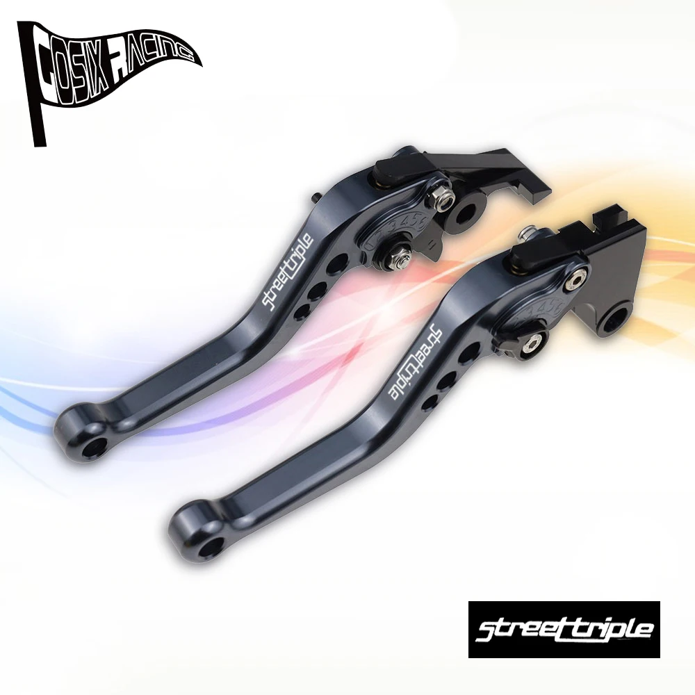 

Fit For 675 STREET TRIPLE 2008-2016 675 STREETTRIPLE Motorcycle CNC Accessories Short Brake Clutch Levers Adjustable Handle Set