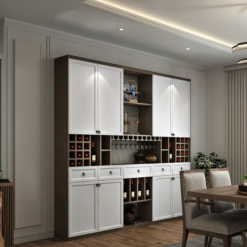 

Modern Home Bar Sideboard Wine Cabinet Living Room Furniture Wine Cabinet with Wine Racks for Dining Room