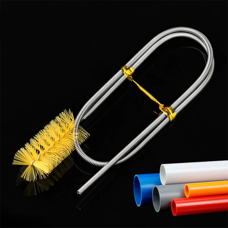 Double Ended Nylon Wire Spring Brush Pipe Brush Fish Tank Cleaning Brush Wholesale Aquarium Drainage Pipe Cleaning Tool