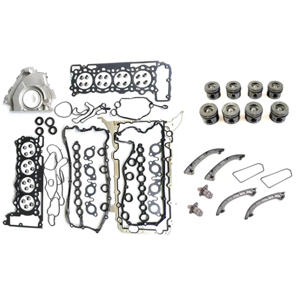 AUTO ENGINE PARTS FULL Gasket Set Piston Set Timing Chain Kit For Land Rover Jaguar 3.6L 3.6 L T V8 368DT Diesel 2006-2013