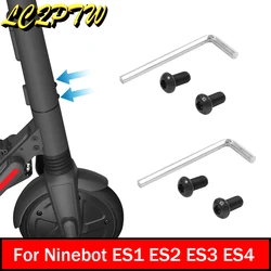 Electric Scooter Pole Base Mounting Screw Kit for Segway Ninebot ES1 ES2 ES4 E-Scooter Pole Screws with Wrench Repair Parts