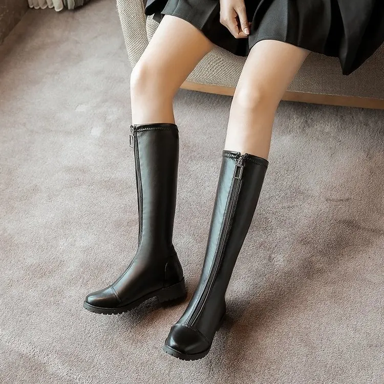 Women Shoes 2022 Winter Shoes Waterproof Boots Warm Fleece Comfortable Soft Bottom High Boots Female Platform Shoes Botas Mujer