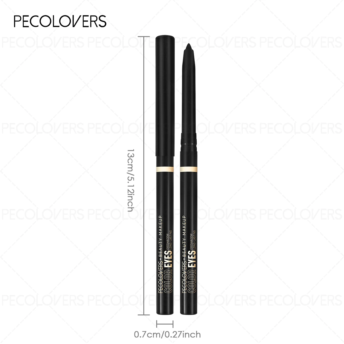 Green Eyeliner Pencil - Waterproof Eye Pen, Long-Lasting For Daily Makeup, Black And Brown, Eye Cosmetic view 4