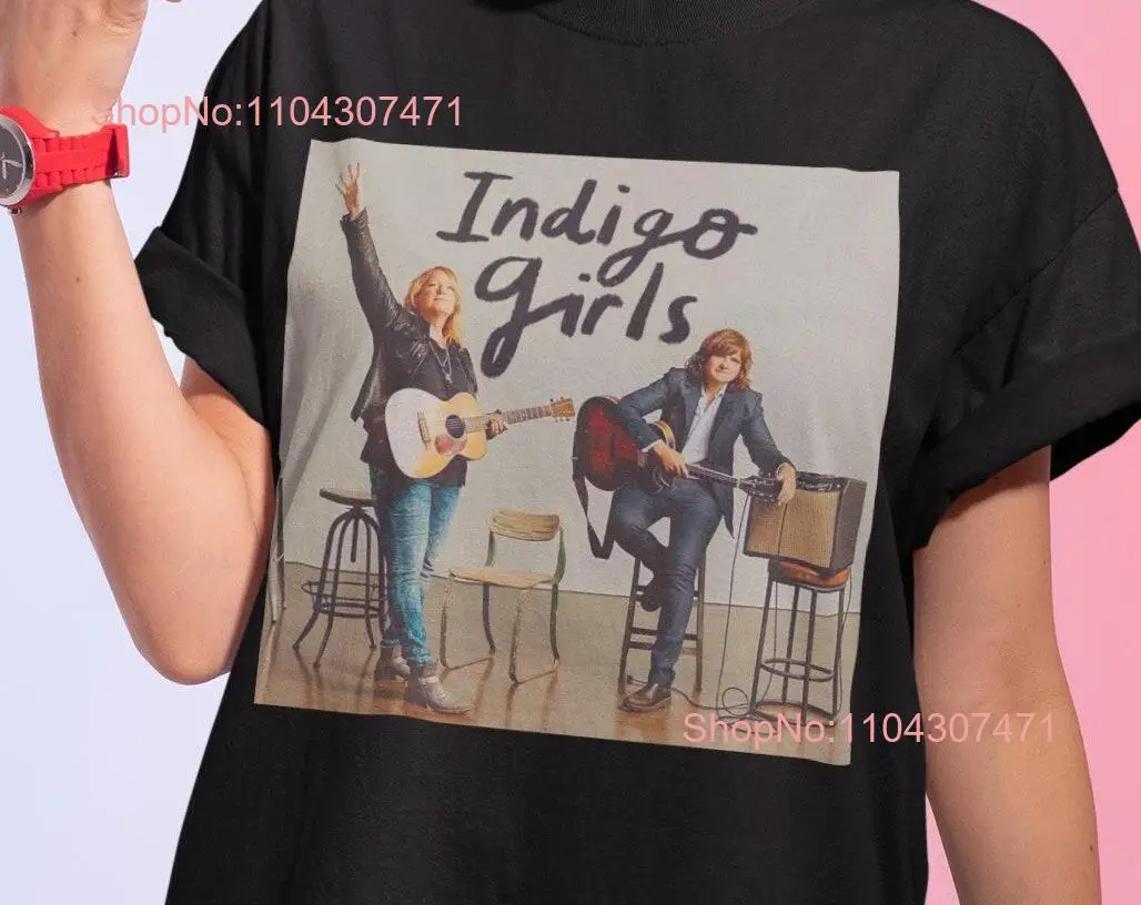 Indigo Girls T Shirt Amy Ray and Emily Saliers Merch Lesbian Vintage Rock for long or short sleeves