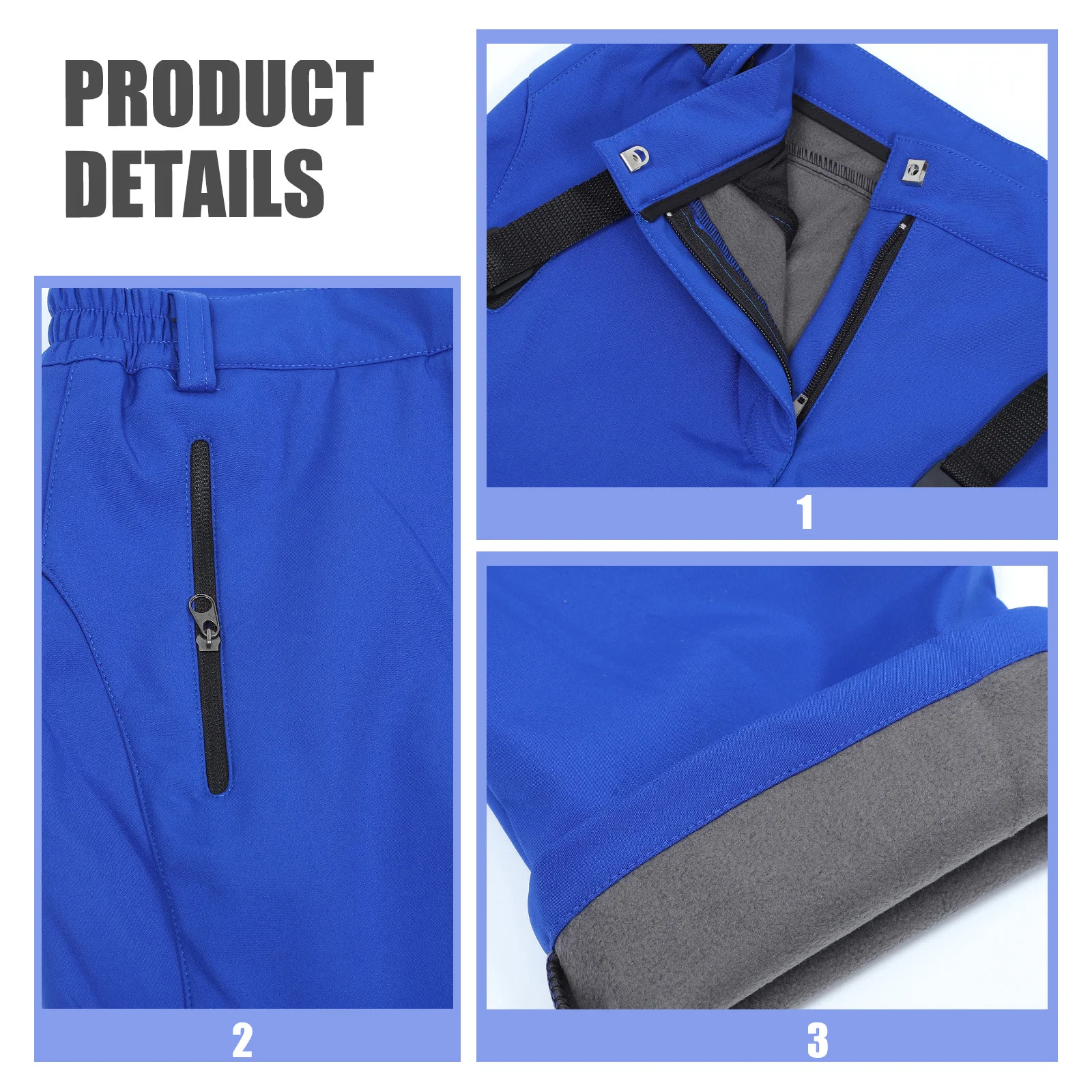 

Thick Outdoor Sports Pants Hiking Mountaineering Waterproof Skiing Pants Windproof Fleece Lined Warm Winter Women Trousers