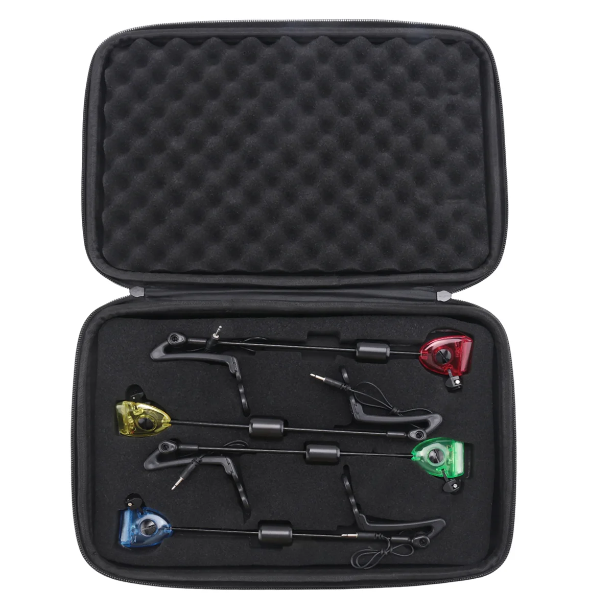 Nuevo Juego de 4 Uds de Swingers de pesca, indicadores de alarma de mordedura de pesca, accesorios de pesca de carpa Swinger iluminados Led