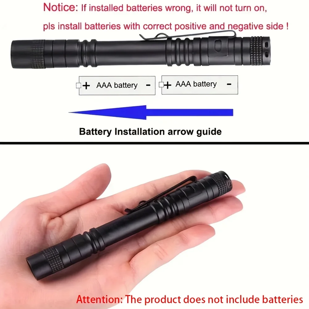 Mini Portable LED Flashlight Pocket Ultra Bright High Lumens Handheld Pen Light linterna led Torch for Camping Outdoor Emergency view 6