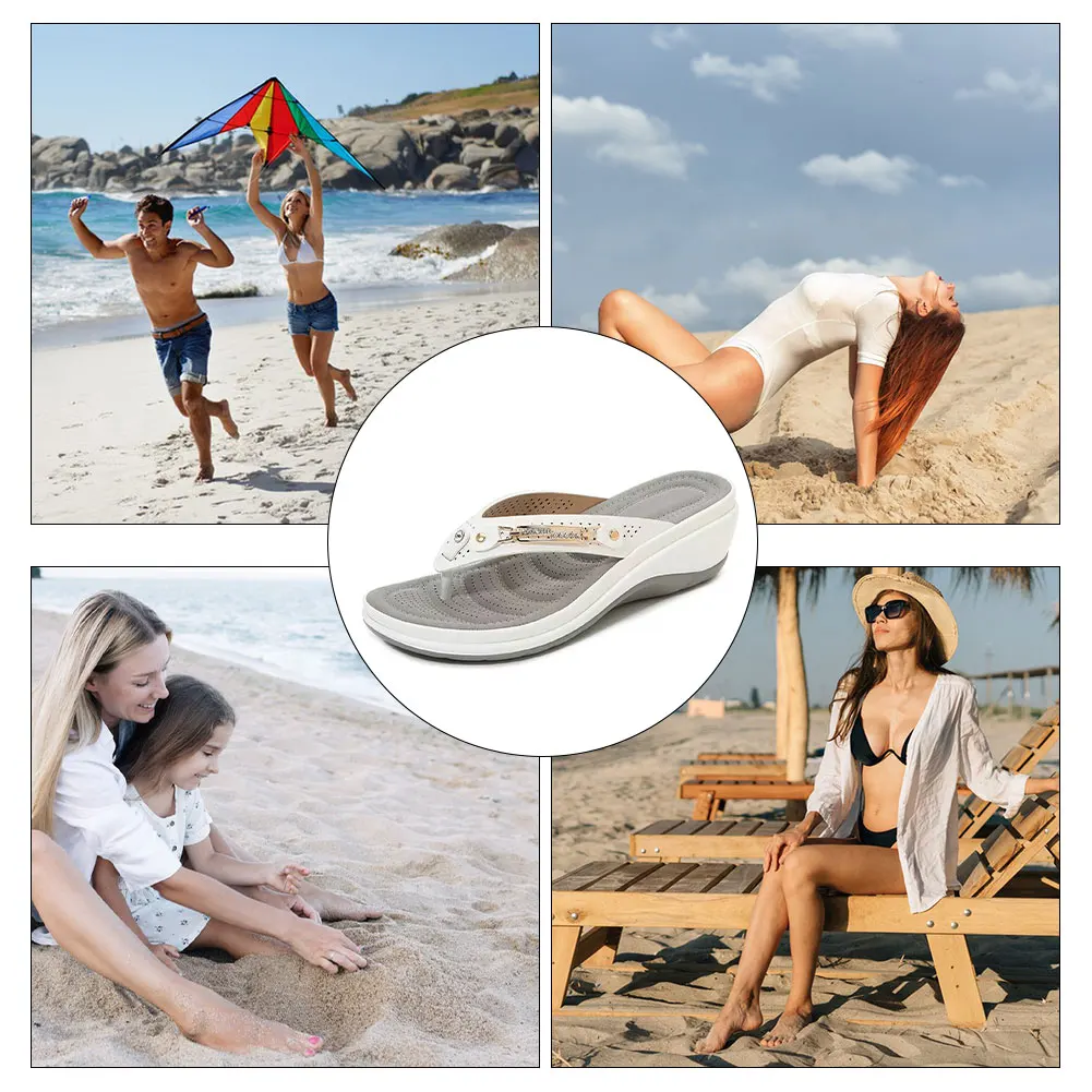 2024 Women\'s Slippers New Fashion Slides Non-Slip Shoes Beach Sandals Women Outside Leisure Flip Flops Wear Open Toe