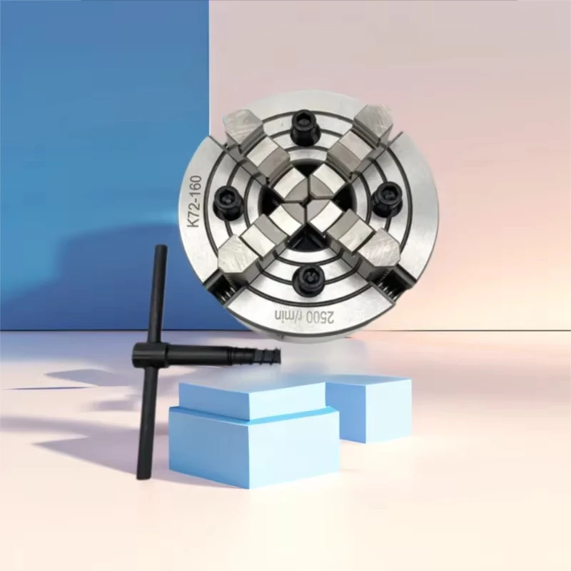 

Четырехкулачковый независимый токарный патрон 160 мм, стальной, K72-160, ручной, для металлообрабатывающего станка