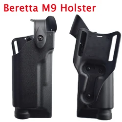 Taktyczny pistolet myśliwski M9 92 96. Kabura na pas prawy do broni. Futerał do przenoszenia pistoletu Airsoft Air Gun Quick Drop Waist Holster