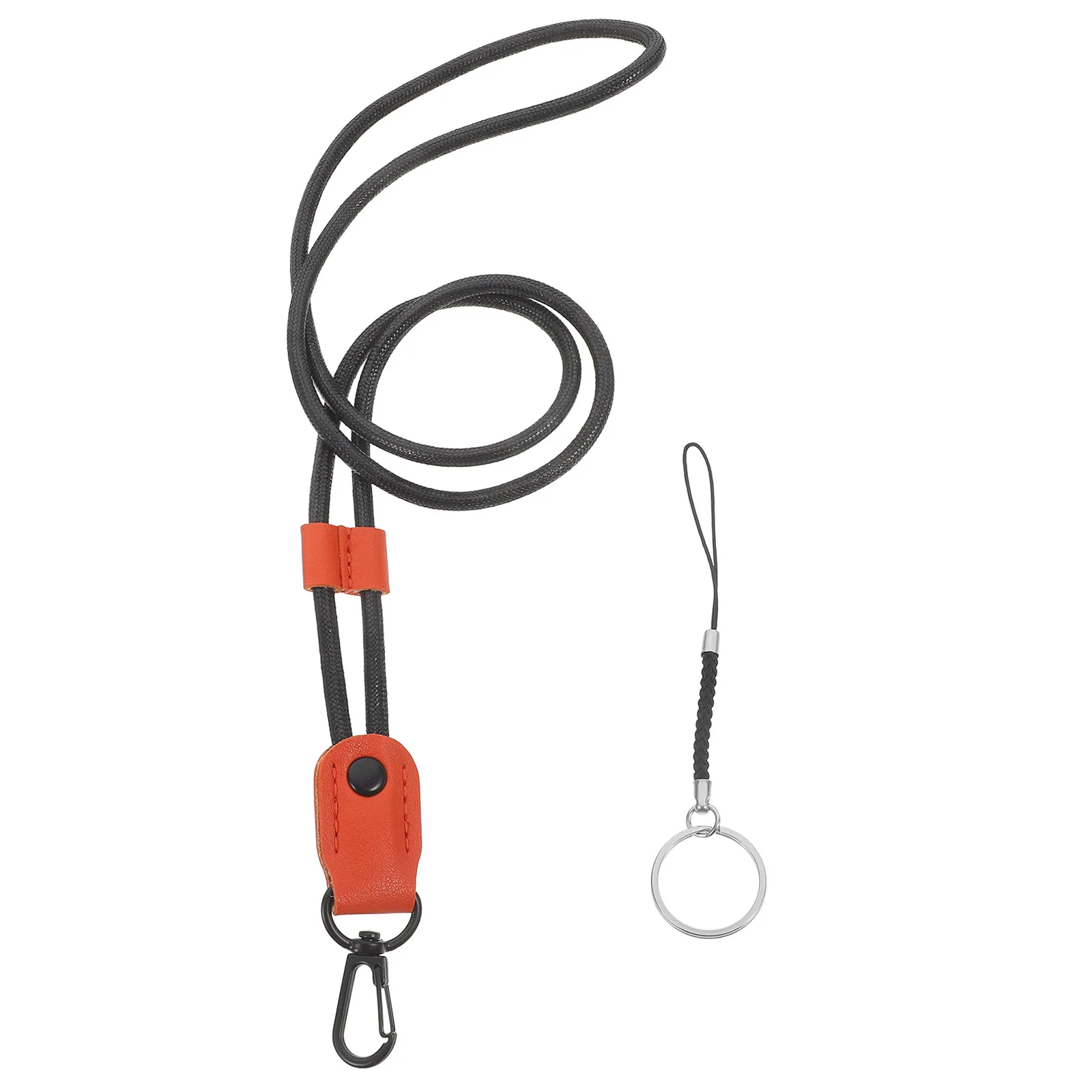 

Multifunctional Badge Lanyard in PU Material Smooth Comfortable Id Neck Strap for Badges and Baggage Tags Long Service Life