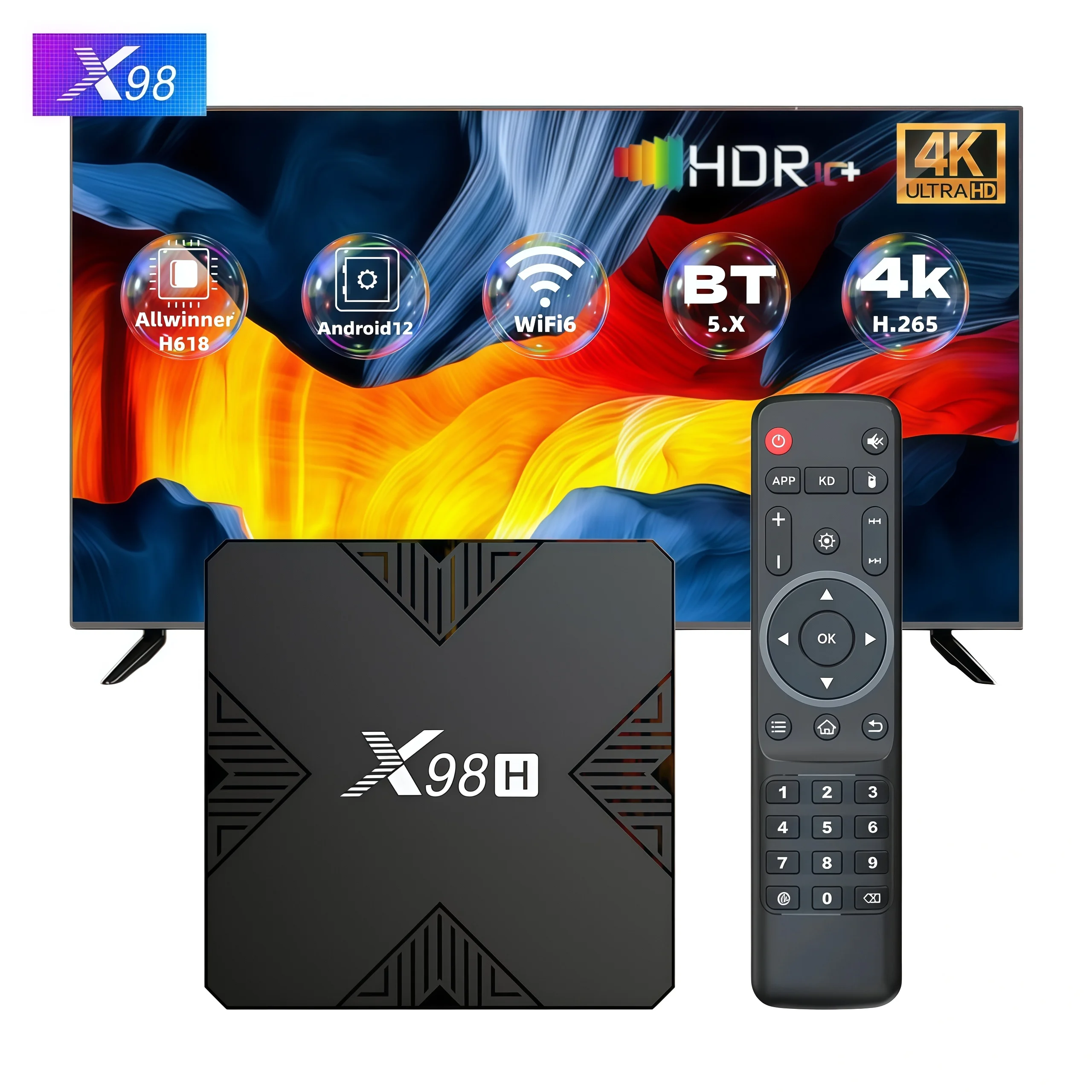 TV Box X98H Android 12 4GB 32GB
