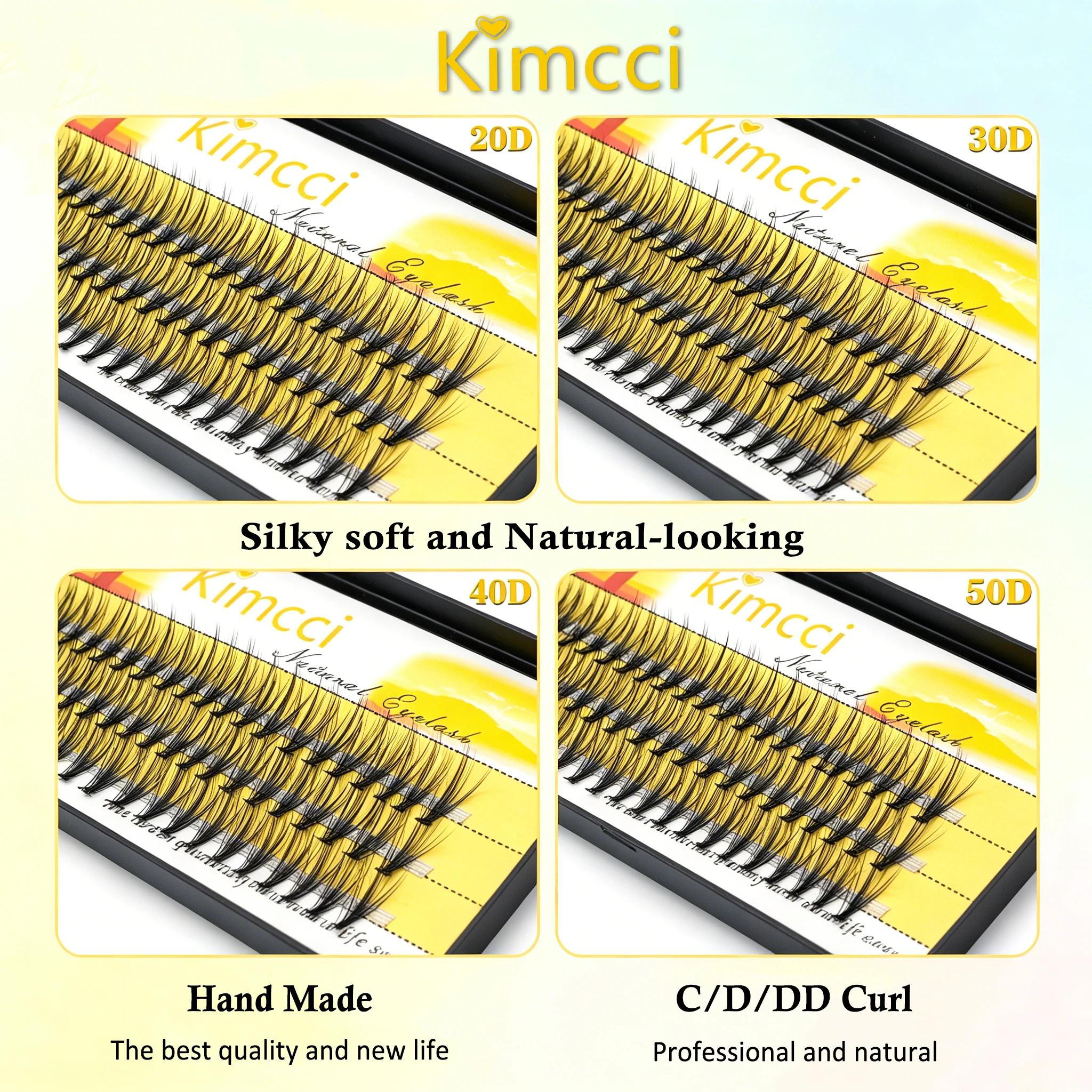 Individual Eyelash Extension 20D/30/40/50D Supplies Lashes Natural Soft Mink Eyelash Makeup Classical Eyelashes  Cilia as Silk