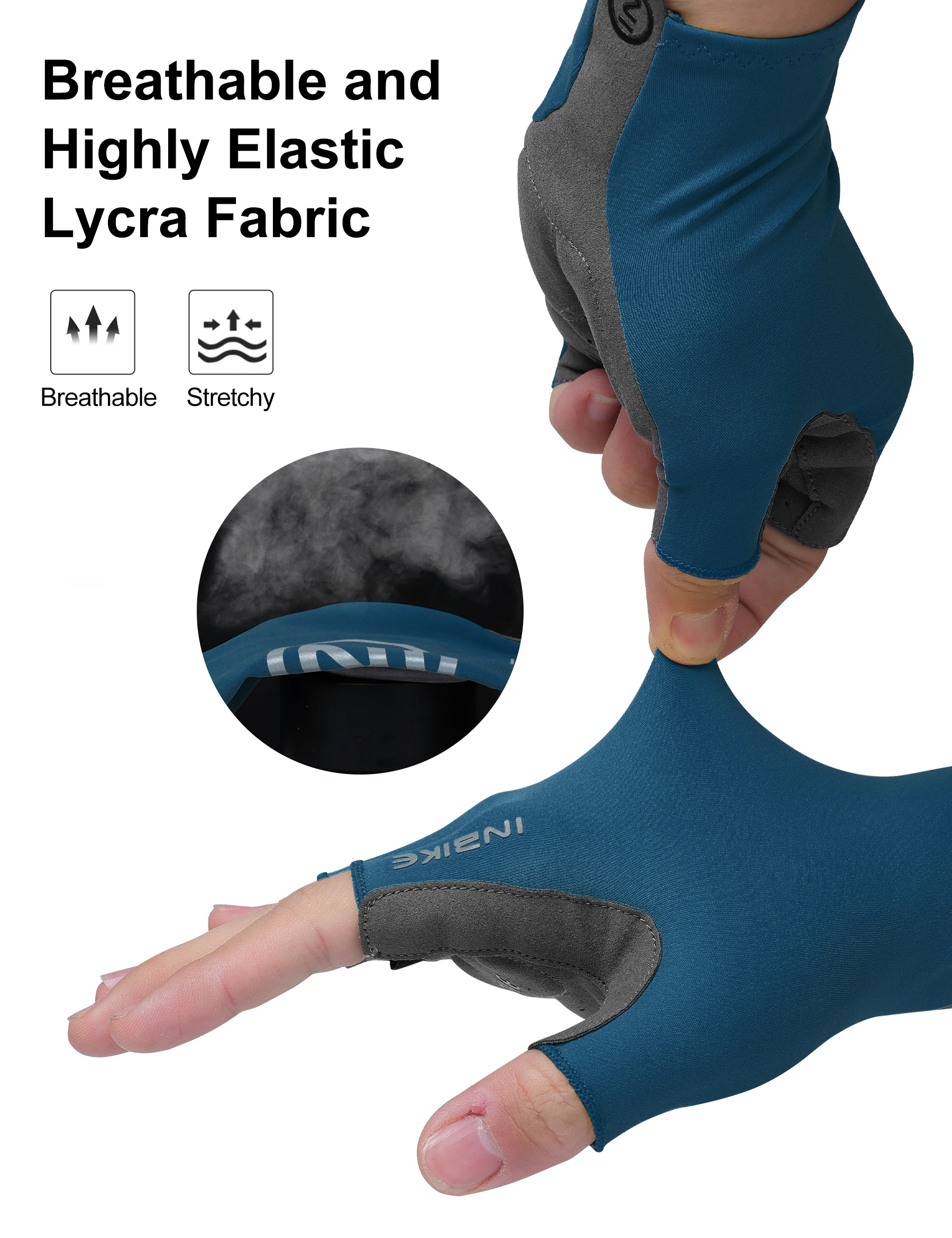 INBIKE Cycling Gloves Summer MTB Bike Gloves for Men Biking Gloves Gel Padded Half Finger Road Bike Bicycle Gloves Accessoiries