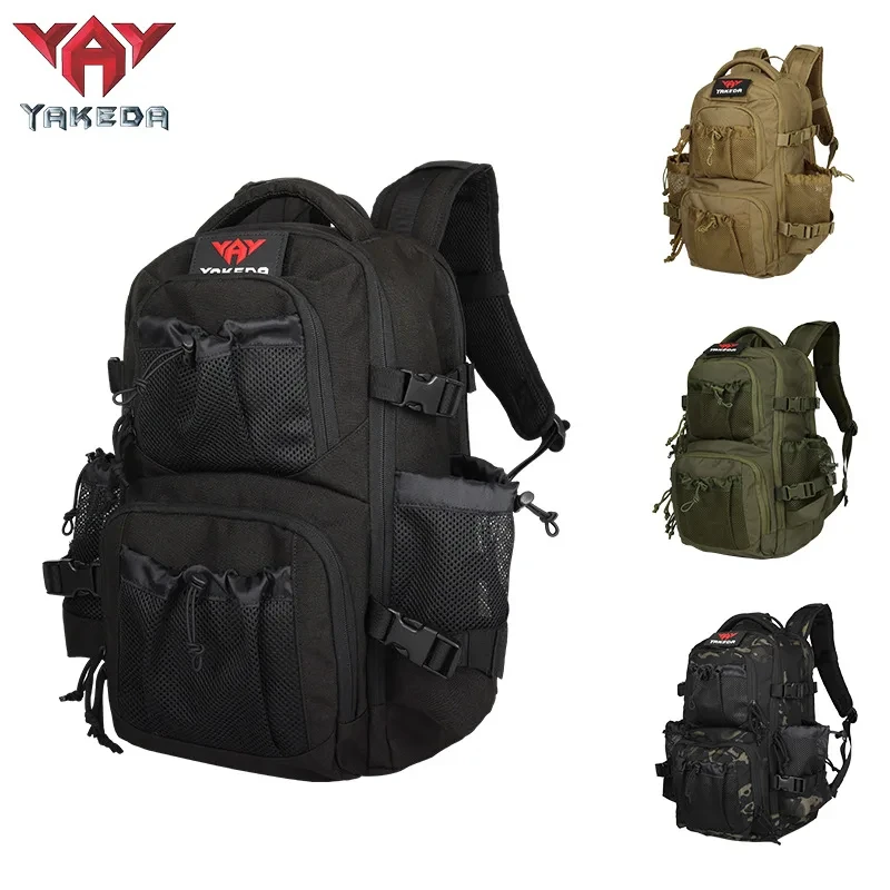 

YAKEDA Multifunctional Tactical Backpack MOLLE External System 1000D Waterproof Outdoor Hiking Duffel Bag