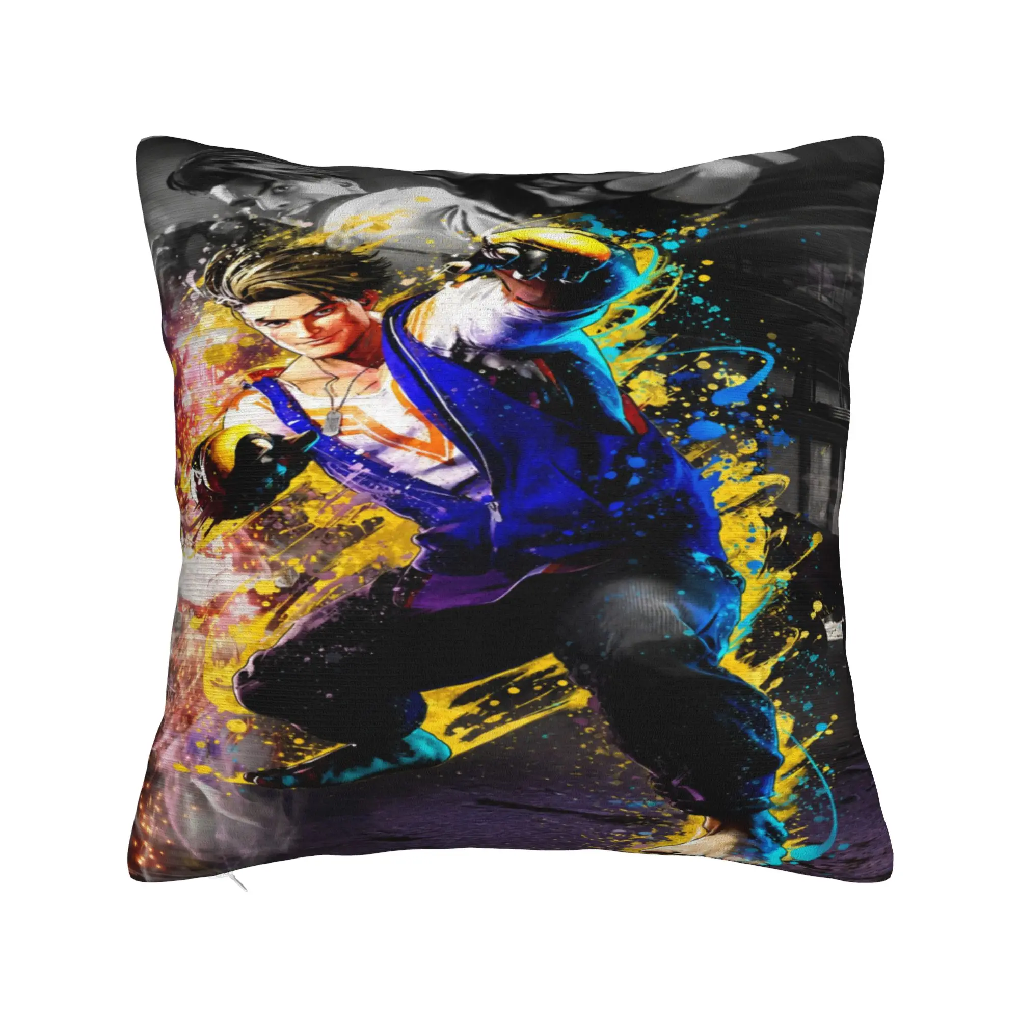 Sofa Decorations  Streets Fighters Pillowcases Merch  Pillow Covers Square Multi Size