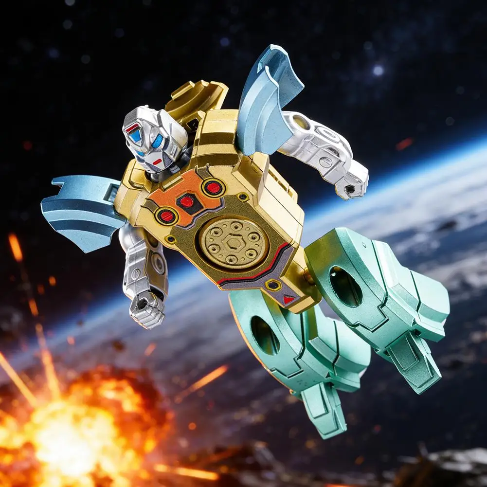 Gyro Deformation Robot Decompression Fingertip Gyroscope Spinner Toys Deformation Robot Adult Sensory Toys Children's Gifts