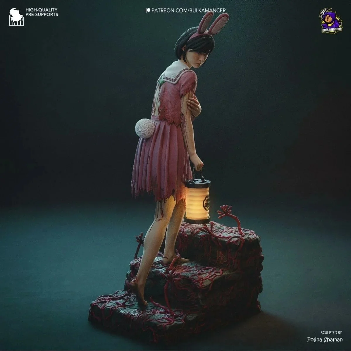 

Silent Hill F Shimizu Hinako 3D печатная модель из смолы, неокрашенная фигурка, игра ужасов, Рождественский подарок