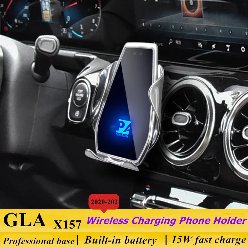 

2020-2022 For Mercedes Benz GLA X157 Phone Holder Wireless Charger GLA200 GLA250 Car Mobile Phones Mount Bracket GPS Support