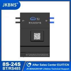JKBMS 8S 9S 10S 11S 12S 13S 14S 15S 16S 20S 21S 24S Smart BMS 60A 80A 100A Active Balance Lifepo4 18650 Battery Storage