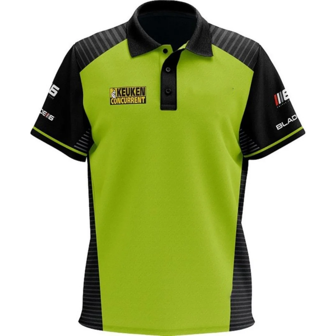 Winmau Michael van Gerwen Dartshirt Darts competition uniform Autumn Sports Dry Quickly Men's T-Shirt Children's Clothing