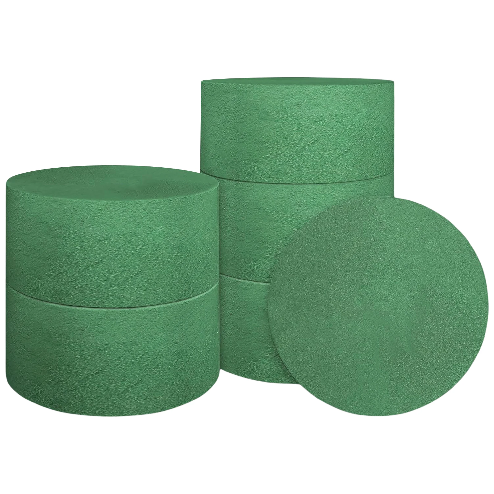 6Pcs Floral Foam Blocks Round Foam for Flower Arrangements Dry Wet Green Flower Foam Floral Supplies