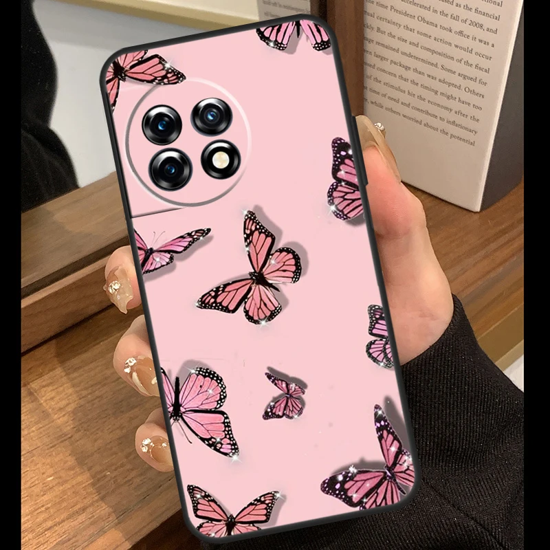 حافظة على شكل فراشة لهاتف OnePlus Nord 5 CE 2 3 4 Lite N20 N30 OnePlus 13R 12R 8T 10T 13T 10 11 12 13