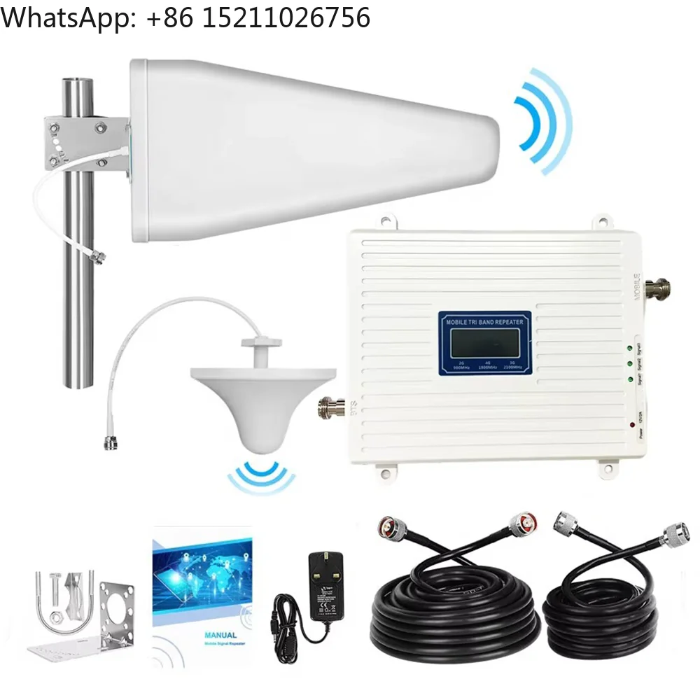 Lintratek 3 ثلاثي الموجات شبكة المحمول الداعم هاتف محمول مكرر إشارة 2G 3G 4G GSM شبكات هاتف محمول إشارة الداعم Gsm