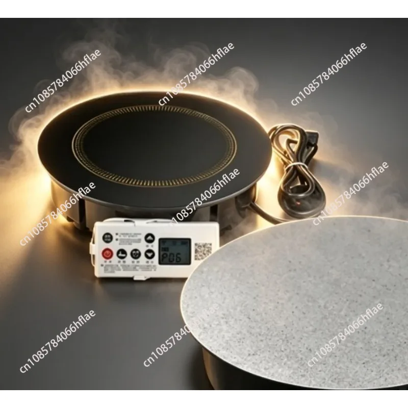 Hidden Wireless High Power Invisible Induction Cooker, Concealed Type for Rock Slab Dining Table & Home Kitchen Island
