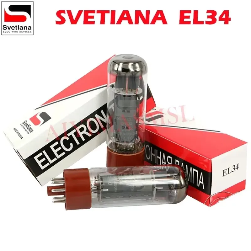 SVETLANA EL34 Вакуумная лампа Замена KT77 6CA7 6P3P 6L6 6L6GT EL34B EL34C 6CA7T Комплект электронного лампового усилителя HIFI Audio Valve DIY