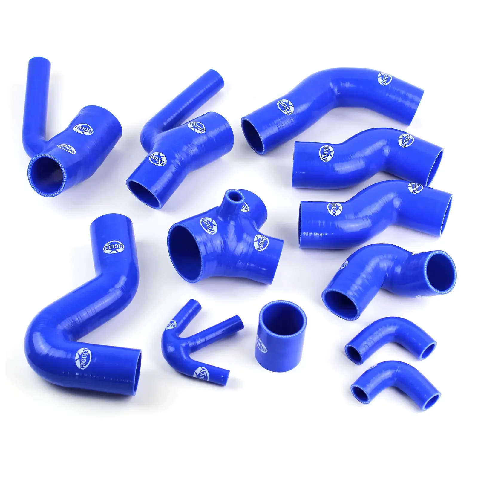 

#0029 For 2000-2002 Audi S4 RS4 2.7L Bi-Turbo Silicone Turbo Hose Kit Blue