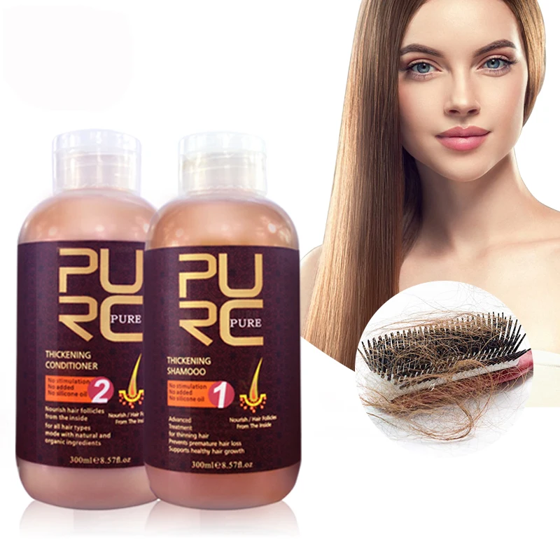 

PURC Hair Growth Shampoo Conditioner Anti Hair Loss Scalp Treatments Regrowth Thinning Hair Care for Men Women Beauty Health