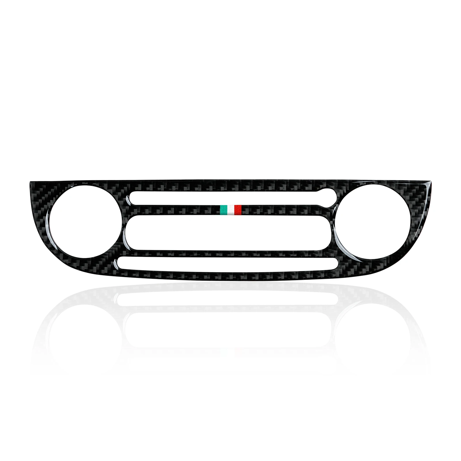 For Fiat Abarth 500 500C 500e 595 595C 695 695C Car Center Console Radio With CD Player Panel Carbon Fiber Interior Stickers view 4