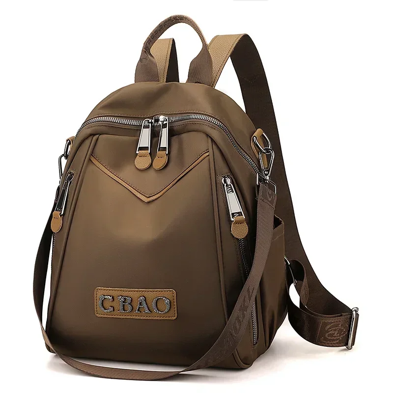 

2024 New Oxford Cloth Backpack Women's Lightweight Commuting Large Capacity Small Back Pack Shoulder Bag Schoolbag