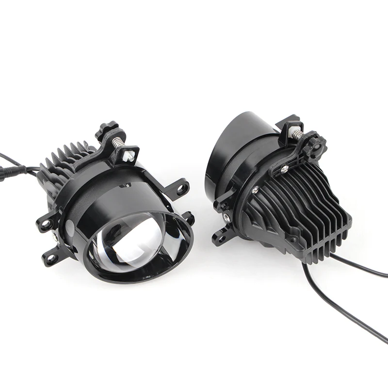 For Toyota Led Headlights FogLights 3.0 Inch Bi Led Projector Lens 3 Colors for Car Lighting Headlamp Fog Lamp H11 12V view 6