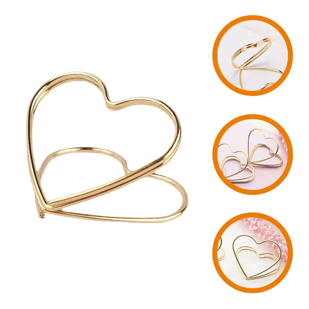 32 Pcs Love Note Holder Wedding Table Card Holders Number Name Cards Photo Metal