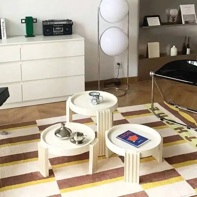 

Auxiliary Side Coffee Room Tables Living Tea Round Small Table Bedside Portable Table Basse Pour Salon Home Furniture11