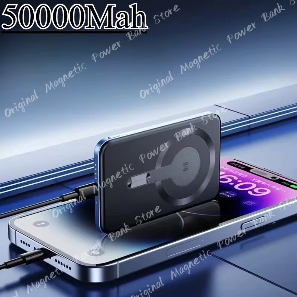 

Brand Power Bank For Xiaomi Magnetic Wireless PowerBanks Super Fast Charging Battery 50000mAh High Capacity For Samsung iPhone