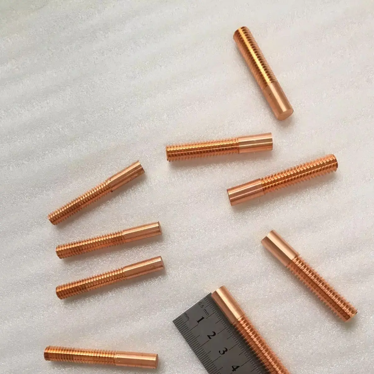 5PCS Copper Tapping Electrodes M3 M4 M5 M6 M8 M10 M12 M14 M16 M18 M20 50*75MM for Spark EDM Copper Metric Orbital Threading pipe