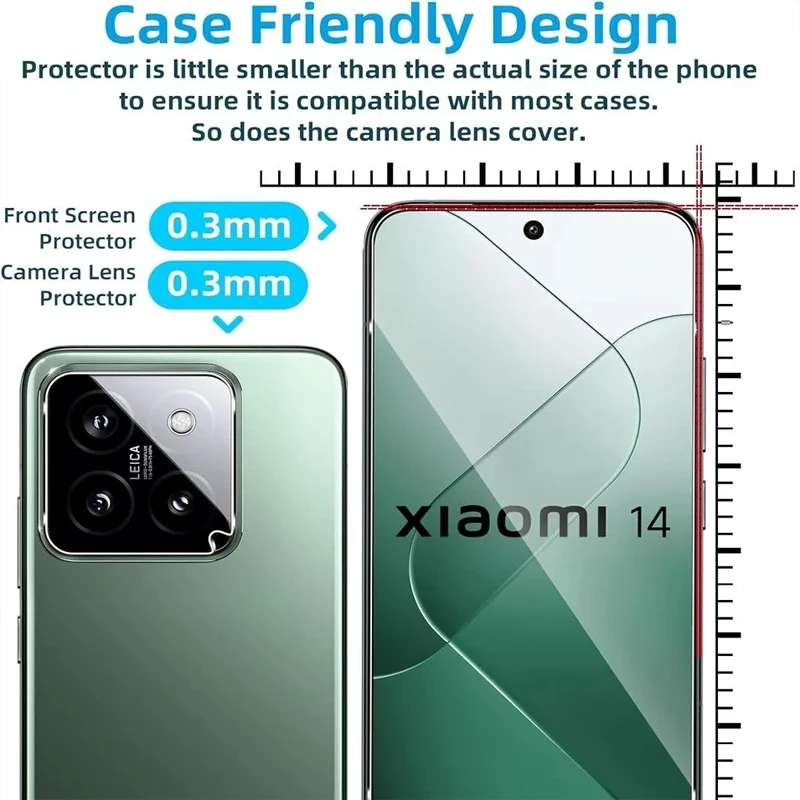 3pcs Cover Glass Film For Xiaomi 13T Pro Tempered Glass 10T 11T 13T Screen Protector HD Protective Xiaomi 11 10 14 13 Lite