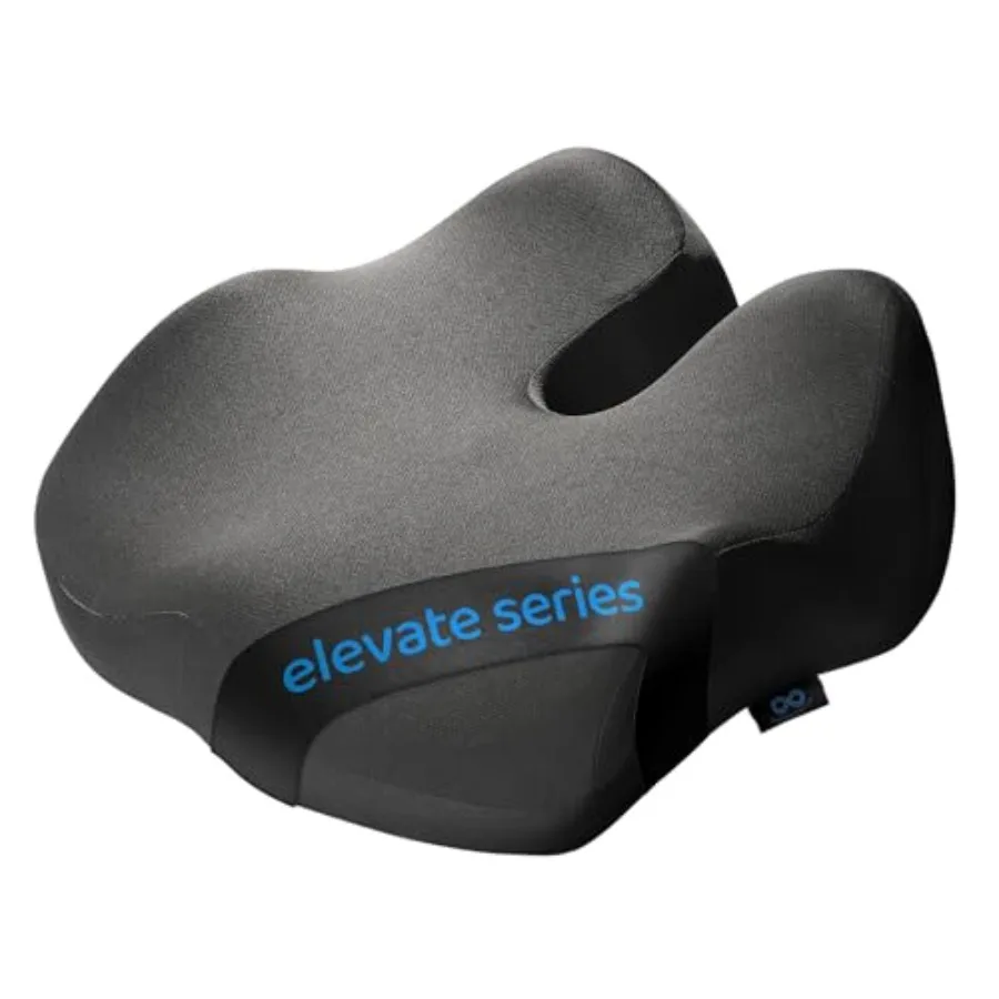 

Elevate Series Doctor Recommended Memory Foam Seat Cushion for Office Chairs and Car - Ergonomic Desk Accessories - Cushions fo