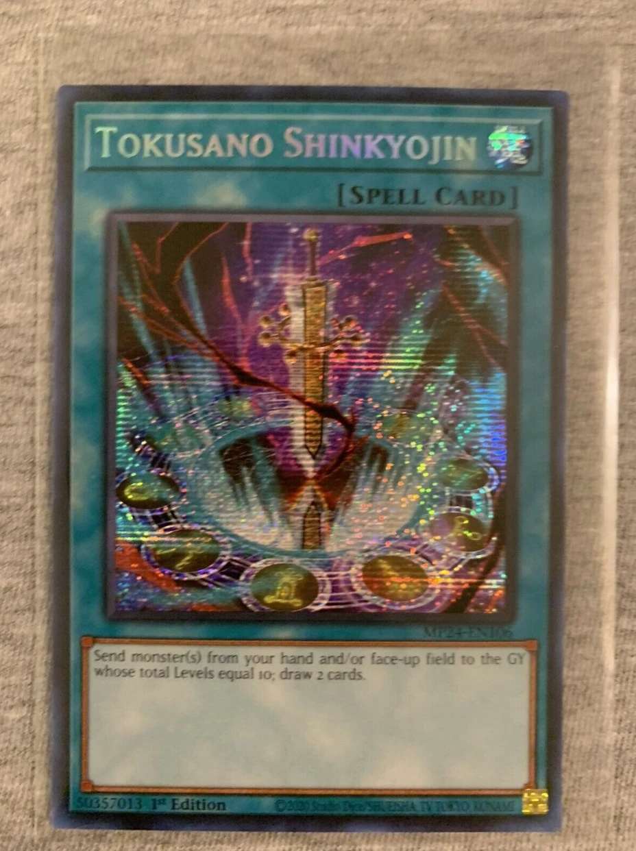 

Yugioh KONAMI Duel Monsters TCG MP24-EN106 Tokusano Shinkyojin Secret Rare English 1st Edition Collection Mint Card