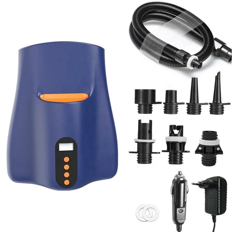 

New 2022 Style Electric Car Digital air Pump Max 22 psi DC 12V Electric Charging and Pumping Pump Paddle Board